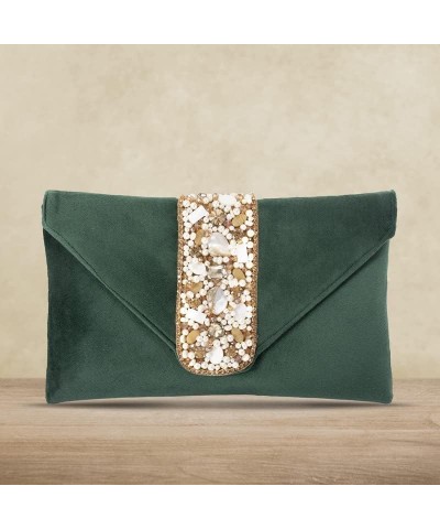 Indian Potli Bags For Women Evening Bag Clutch Ethnic Bride Purse Green 1 $31.20 Evening Bags