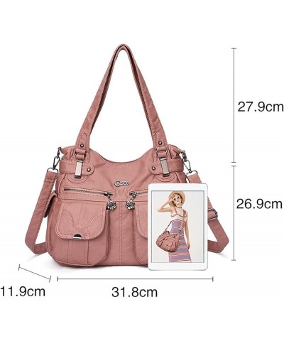 Foreign Trade Fashion Women's Shoulder Bag European and American Large Capacity PU Portable Shoulder Bag Shoulder Bag (Beige,...