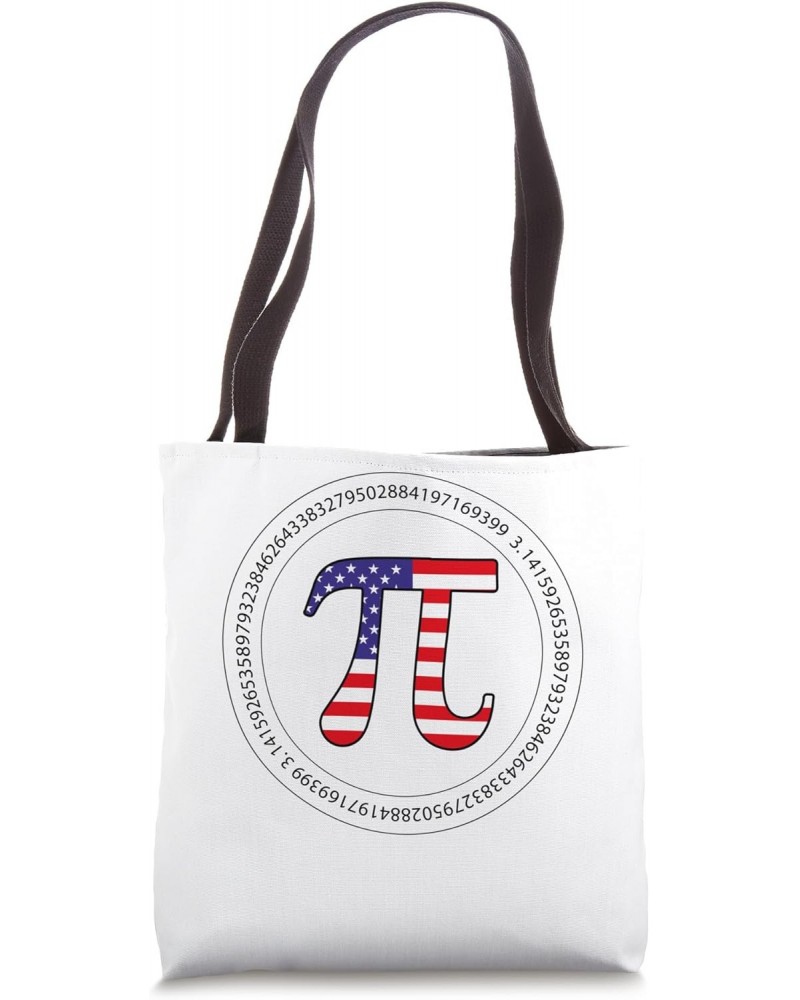 4th Of July Pi Day American Flag Math USA Patriotic Science Tote Bag $9.03 Totes