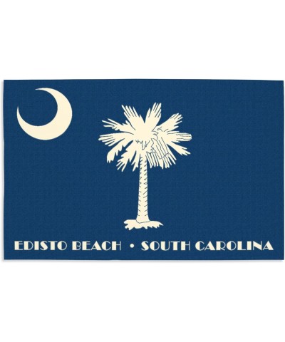 16x24 Inch Giclee Art Print Wall Decor, Edisto Beach, South Carolina, State Flag, Letterpress $19.20 Totes