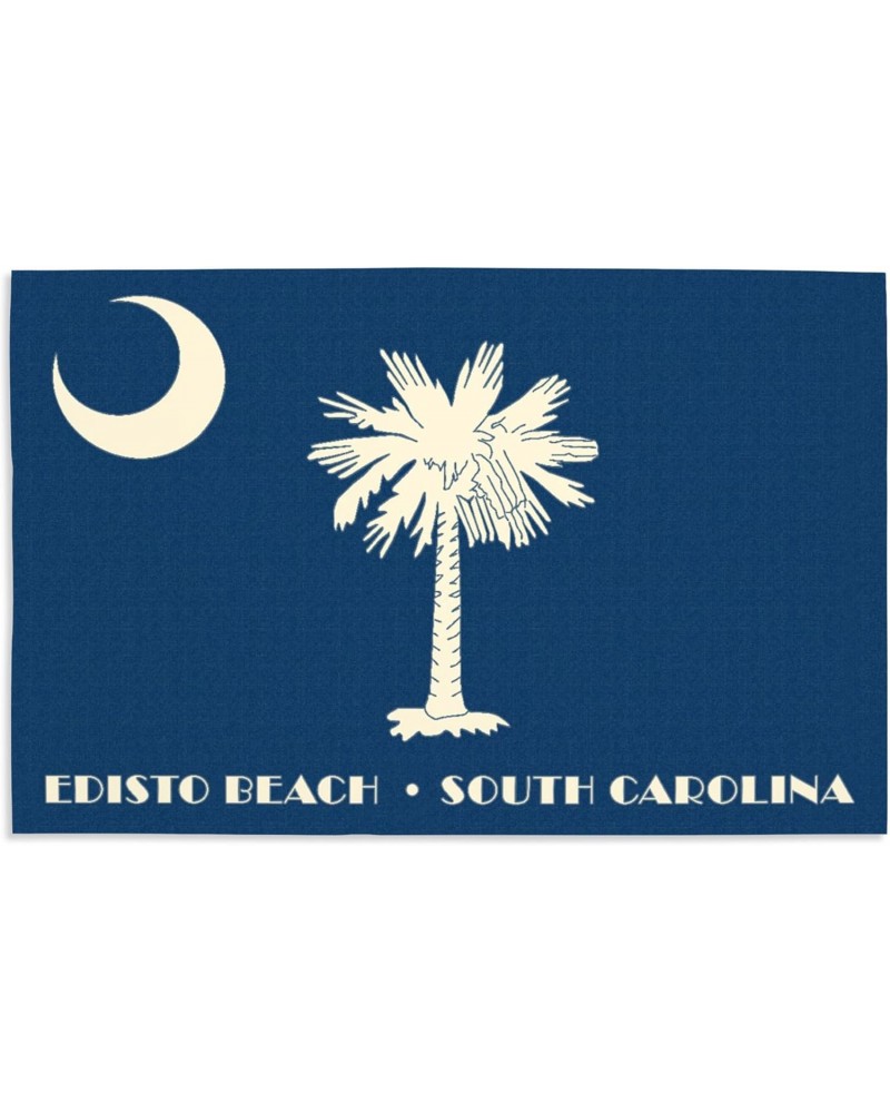 16x24 Inch Giclee Art Print Wall Decor, Edisto Beach, South Carolina, State Flag, Letterpress $19.20 Totes