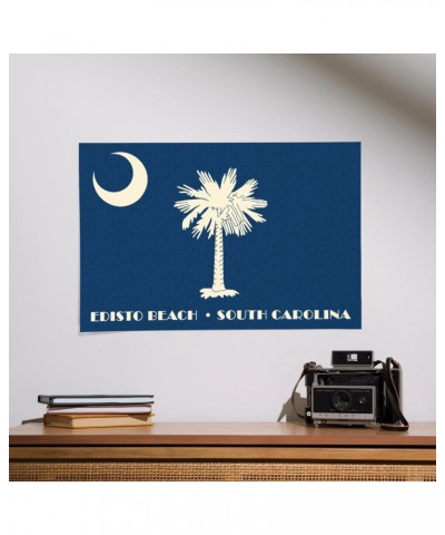 16x24 Inch Giclee Art Print Wall Decor, Edisto Beach, South Carolina, State Flag, Letterpress $19.20 Totes