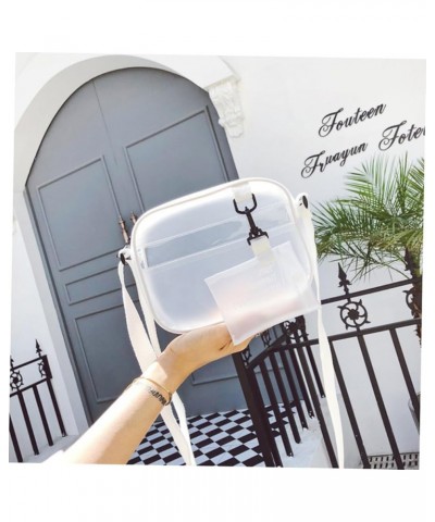 2pcs Shoulder Bag Cross Body Purse Messenger Bag Crossbody Bag Transparent Bag Jelly Bag White Bags Whitex3pcs $10.30 Shoulde...