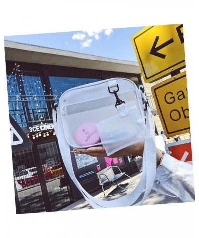 2pcs Shoulder Bag Cross Body Purse Messenger Bag Crossbody Bag Transparent Bag Jelly Bag White Bags Whitex3pcs $10.30 Shoulde...