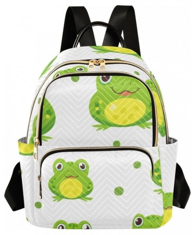 Cute Frog Fashion Backpack Purse Ladies Fashion Rucksack Travel Shoulder Bag Casual Daily Backpack Work College Bag Medium $1...