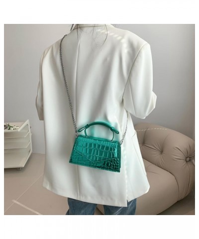 Women Versatile Tote Bag Chic Leather Satchel Bag Sparkly Glitter Tote Stone Texture Female Commuting Bag Green $28.46 Crossb...