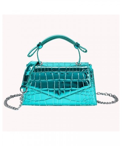 Women Versatile Tote Bag Chic Leather Satchel Bag Sparkly Glitter Tote Stone Texture Female Commuting Bag Green $28.46 Crossb...