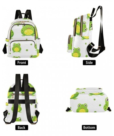 Cute Frog Fashion Backpack Purse Ladies Fashion Rucksack Travel Shoulder Bag Casual Daily Backpack Work College Bag Medium $1...