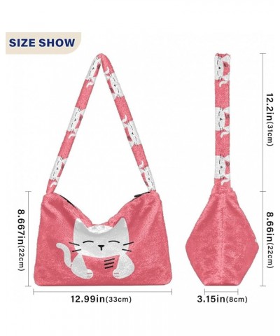 Fluffy Crossbody Bag for Women,Polyester Crossbody Bag Fluffy Tote Bag Lady Shoulder Bag 9 $14.39 Totes