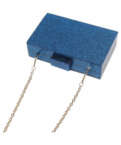 Acrylic Clutch Bags Purse Perspex Bag Handbags for Women 10-glitter-blue $15.98 Evening Bags