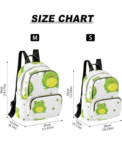 Cute Frog Fashion Backpack Purse Ladies Fashion Rucksack Travel Shoulder Bag Casual Daily Backpack Work College Bag Medium $1...