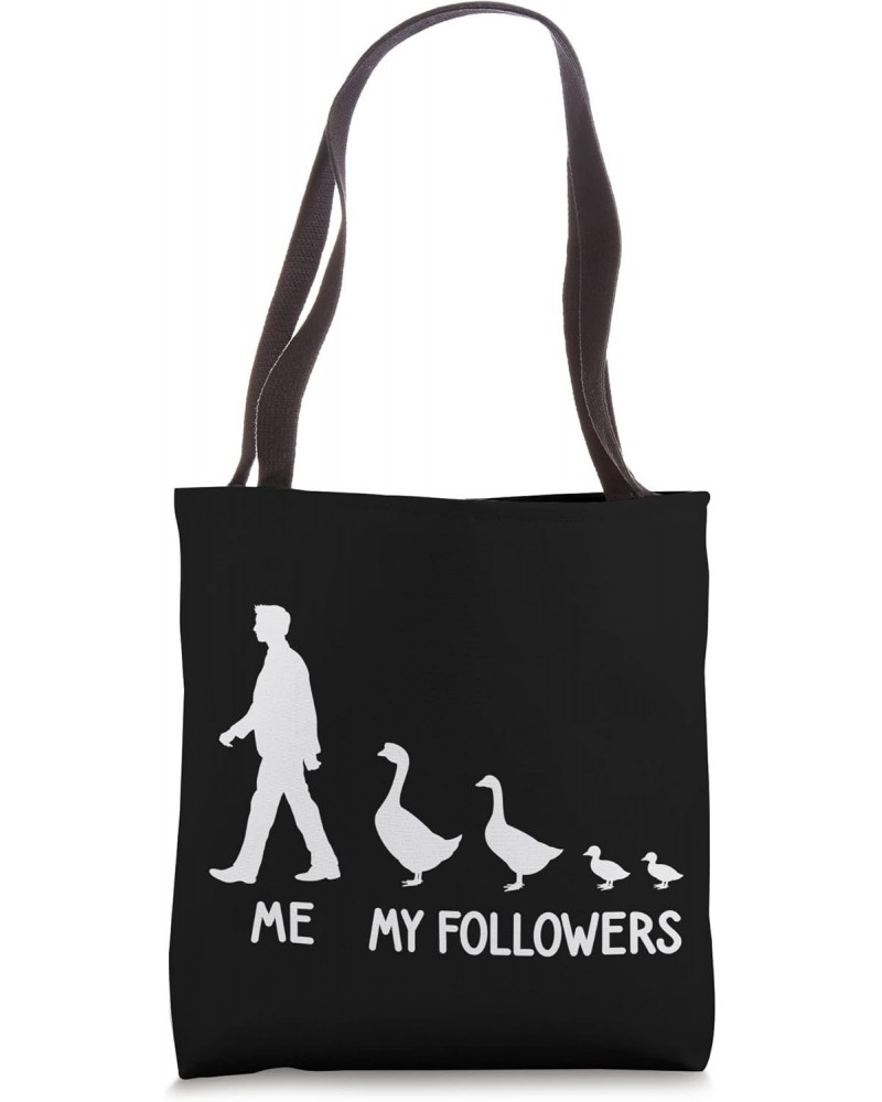 ME MY FOLLOWERS Goose Lover Lama Cute Animal Social Tote Bag $11.96 Totes