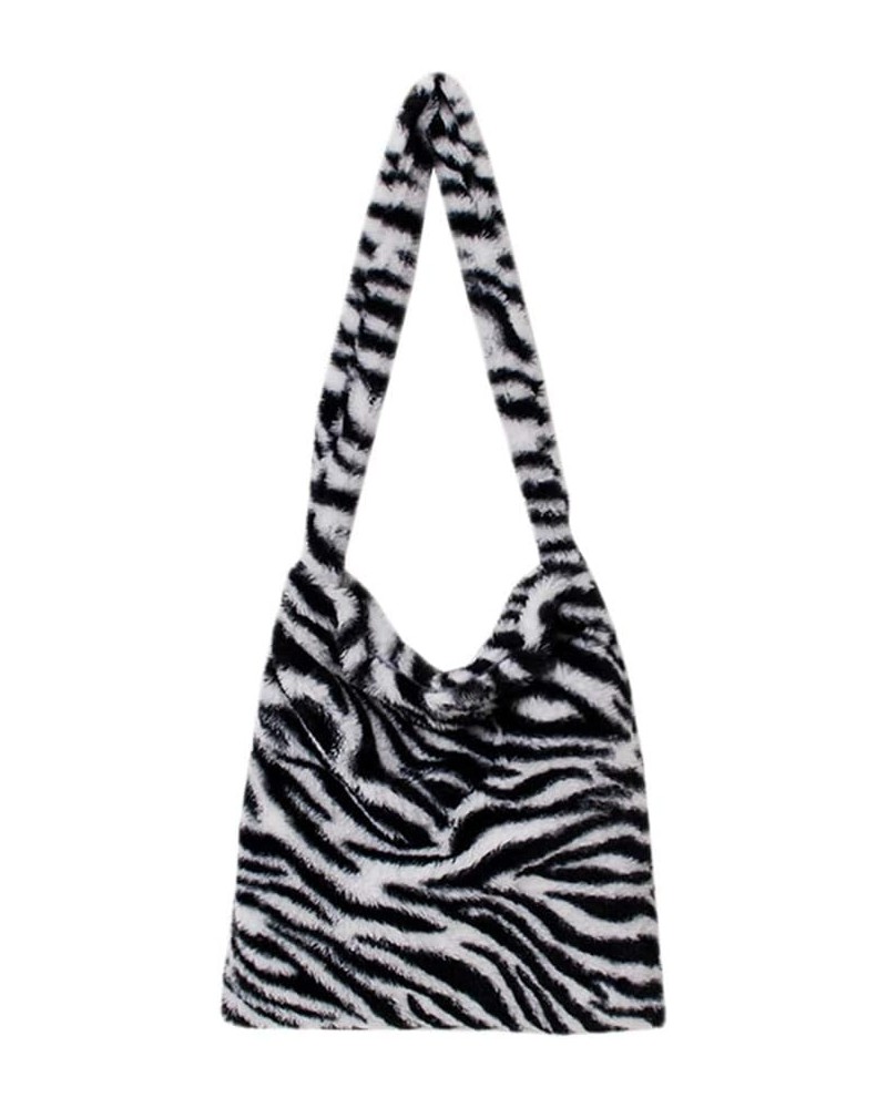 Retro Girl Animal Pattern Daily Street P Crossbody Tote Bag s L Zebra Pattern $6.67 Totes