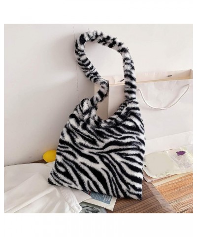 Retro Girl Animal Pattern Daily Street P Crossbody Tote Bag s L Zebra Pattern $6.67 Totes