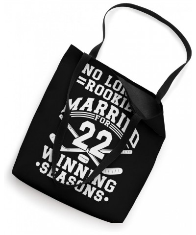 22th Wedding Anniversary Ice Hockey Couple Husband Wife 22 Tote Bag $10.56 Totes