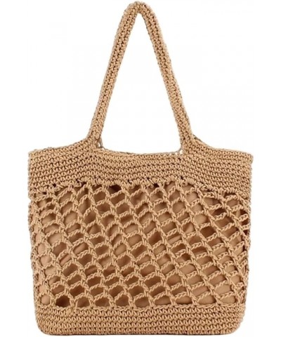 Crochet Beach Handbag for Girls Summer Straw Rope Hollow Out Hand Woven Totes Bag Women Hollow Knitting Handbag Black $26.41 ...