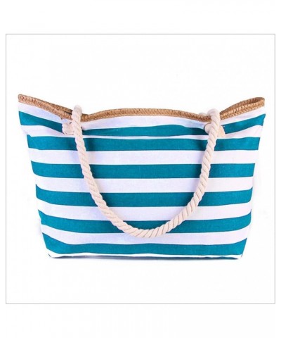 Canvas handbag striped fashion style cotton string portable bag Mori style women's shoulder bag Red $26.88 Totes