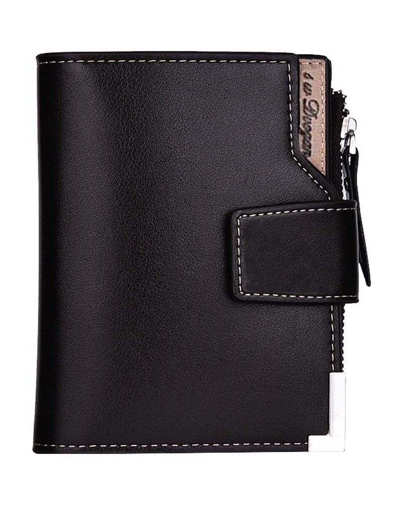 Solid Card Hasp Bag Position Wallet Card Fashion Men Color Multi Wallet Compact Wallet for Men Coffee $10.46 Wallets