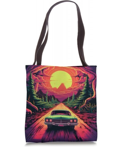 Alien abducting Dinosaurs using UFOs vector illustration Tote Bag $9.43 Totes