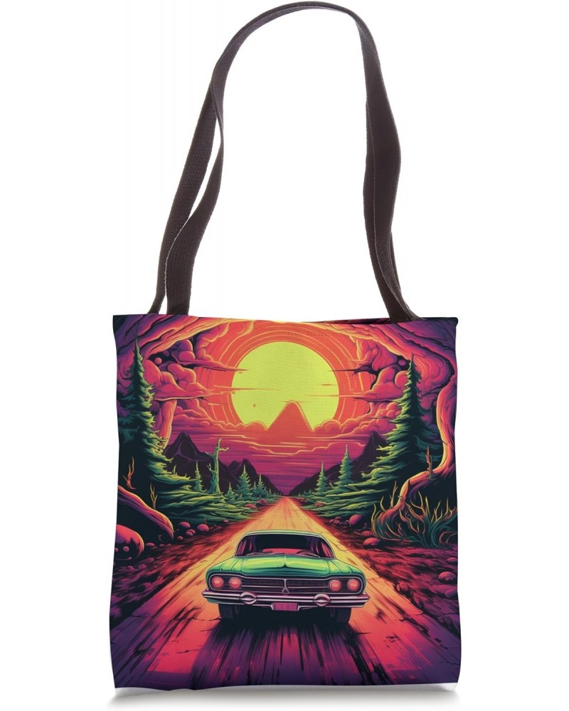 Alien abducting Dinosaurs using UFOs vector illustration Tote Bag $9.43 Totes