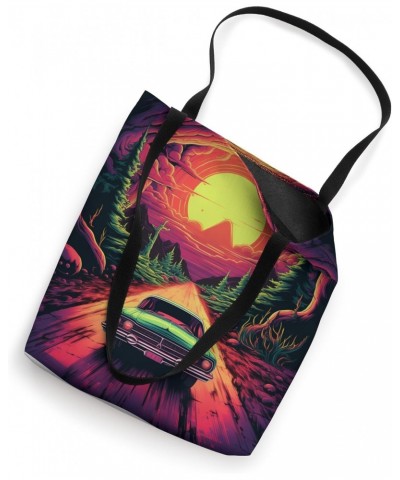 Alien abducting Dinosaurs using UFOs vector illustration Tote Bag $9.43 Totes