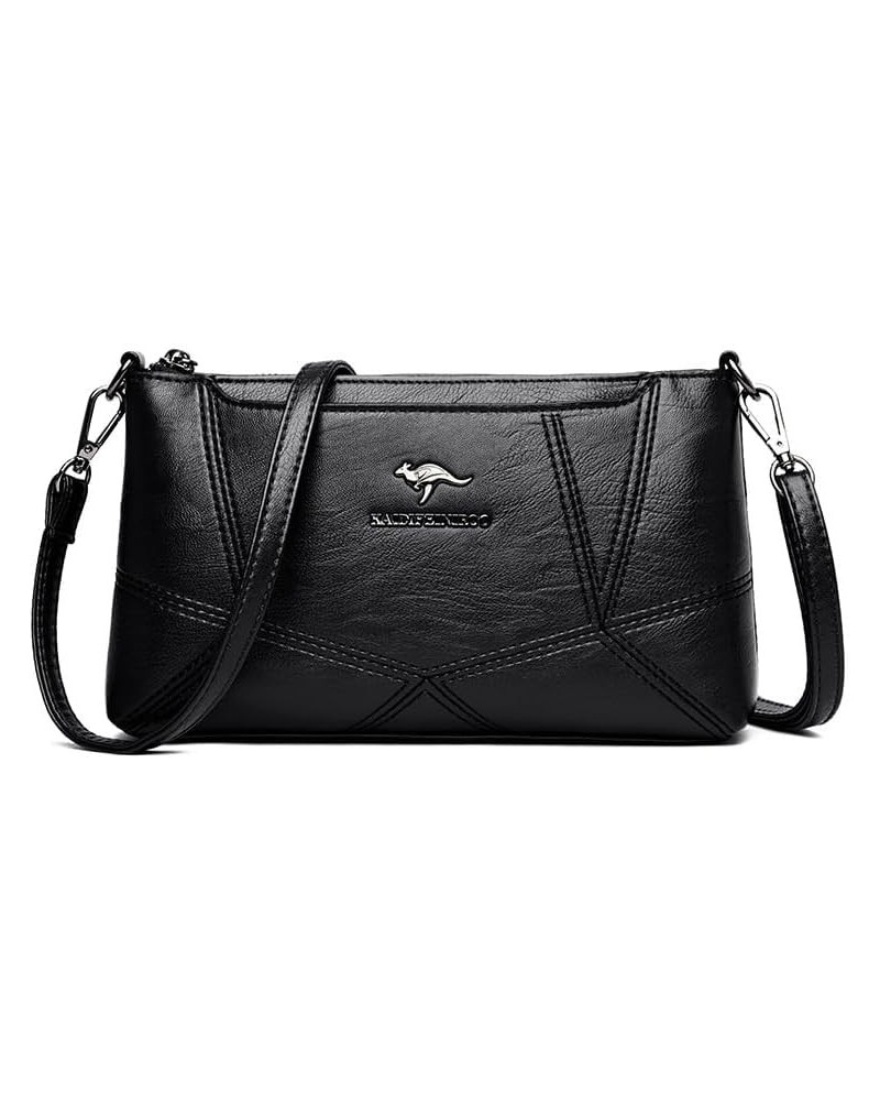 Women Shoulder HandBags Crossbody Bags For Female Leather Designer Purses Handbag Women's Messenger Bag 5833 Black $19.66 Sho...