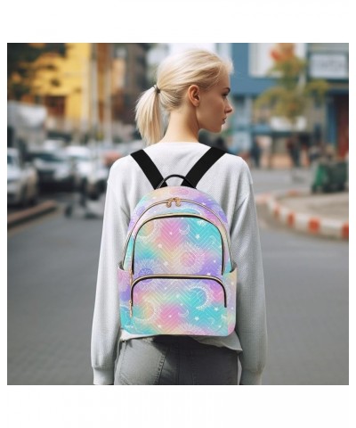 Travel Backpack Purse for Women Fashion Anti-theft Work Casual Galaxy Sun and Moon Star Daypack Shoulder Bag Medium Size Smal...