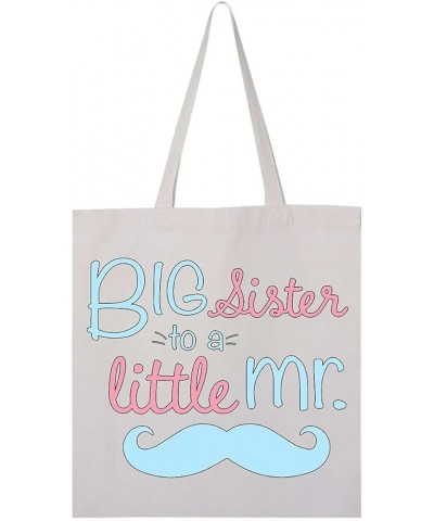 Big Sister To a Little Mr Tote Bag 0020 White $10.08 Totes