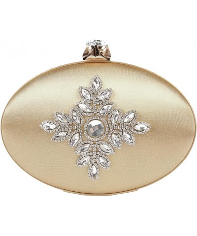 Womens Retro Folk Style Oval Evening Bag,Gold $24.35 Evening Bags