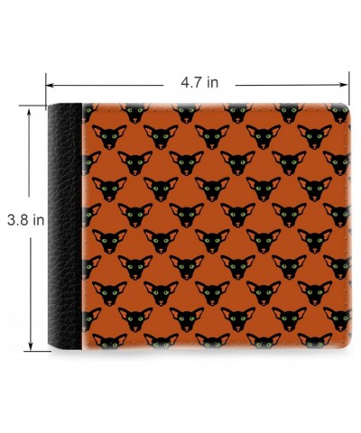 Unique Desige Pattern - Black Cats Pattern, Slim Front Pocket Wallet Billfold RFID Blocking $12.09 Wallets