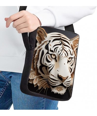 Uskorhein Tiger Butterfly Owl Cat Dragonfly Small Soft Pebbled Real Leather Crossbody Handbags & Purses Zip Premium Sling Bag...