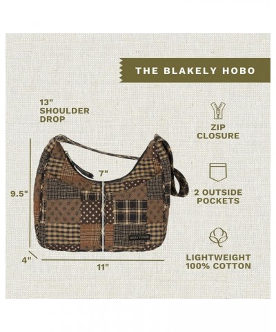 Blakely Hobo Shoulder Bag for Women | Lightweight Multi Compartment Purse with Pockets Ironstone $19.98 Shoulder Bags