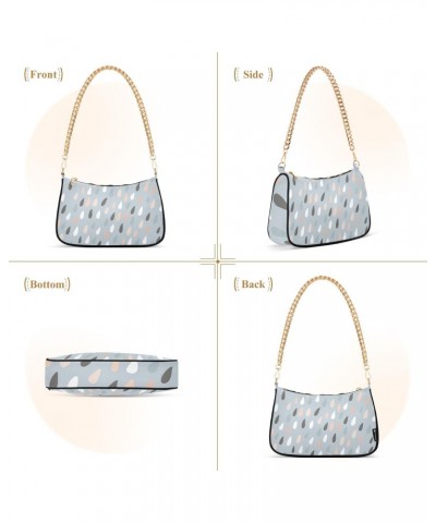 Cute Colorful Water Drops Blue Shoulder Bags for Women Small Handbags Mini Clutch Purse $12.30 Shoulder Bags