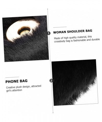 2 Pcs Plush Shoulder Bag Phone Wallets for Women Clutch Wallet for Women Womens Purse Crossbody Purses Blackx2pcs $13.11 Cros...