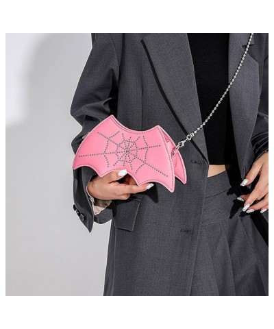 Halloween Bat Autumn And Winter New Korean Fashion Shoulder Bag Outdoor Cartoon Fashion Purses for Women Shoulder Bag Pink $1...