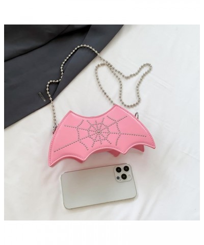 Halloween Bat Autumn And Winter New Korean Fashion Shoulder Bag Outdoor Cartoon Fashion Purses for Women Shoulder Bag Pink $1...