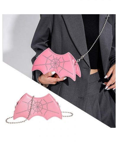 Halloween Bat Autumn And Winter New Korean Fashion Shoulder Bag Outdoor Cartoon Fashion Purses for Women Shoulder Bag Pink $1...