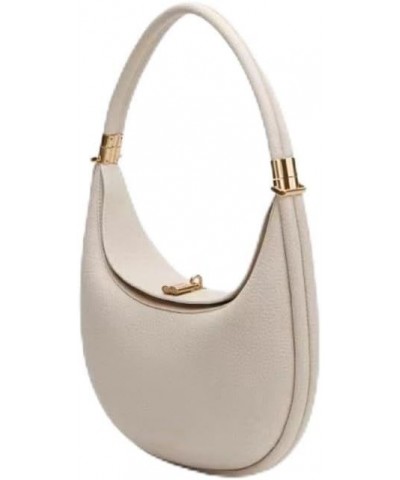 Leather one-shoulder handle armpit crescent bag $31.62 Satchels