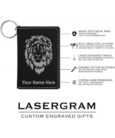 ID Holder Wallet, Drama Masks, Personalized Engraving Included (Rustic) Black with Silver $15.95 Wallets