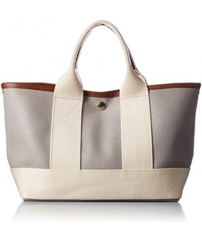 Scotchgrain Neo Leather Lightweight Mini Tote Bag, Made in Japan Ligjt Grey $51.68 Totes