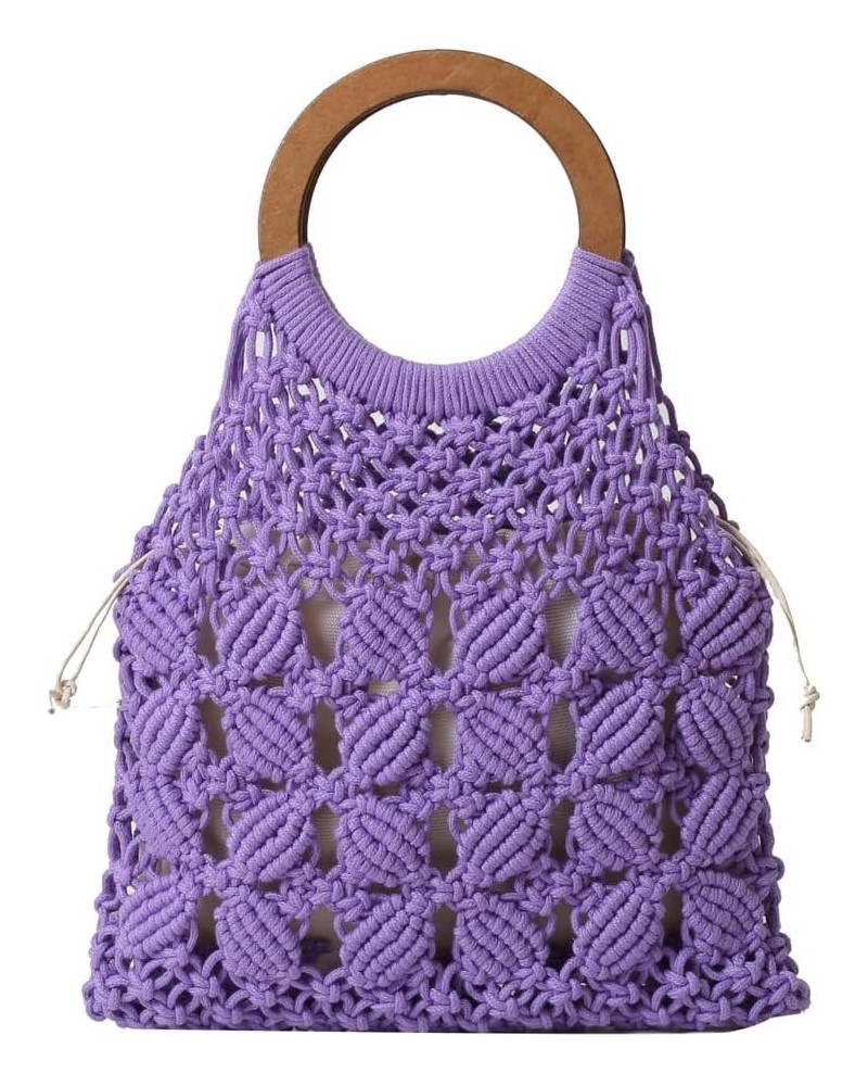 Knit Hobo Bags Women Retro Straw Beach Bag Crossbody Purse Soft Shoulder Bag Cute Satchels Tote Handbags Summer Bag Purple $1...