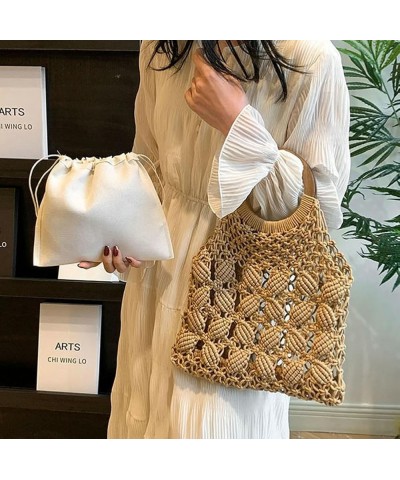 Knit Hobo Bags Women Retro Straw Beach Bag Crossbody Purse Soft Shoulder Bag Cute Satchels Tote Handbags Summer Bag Purple $1...