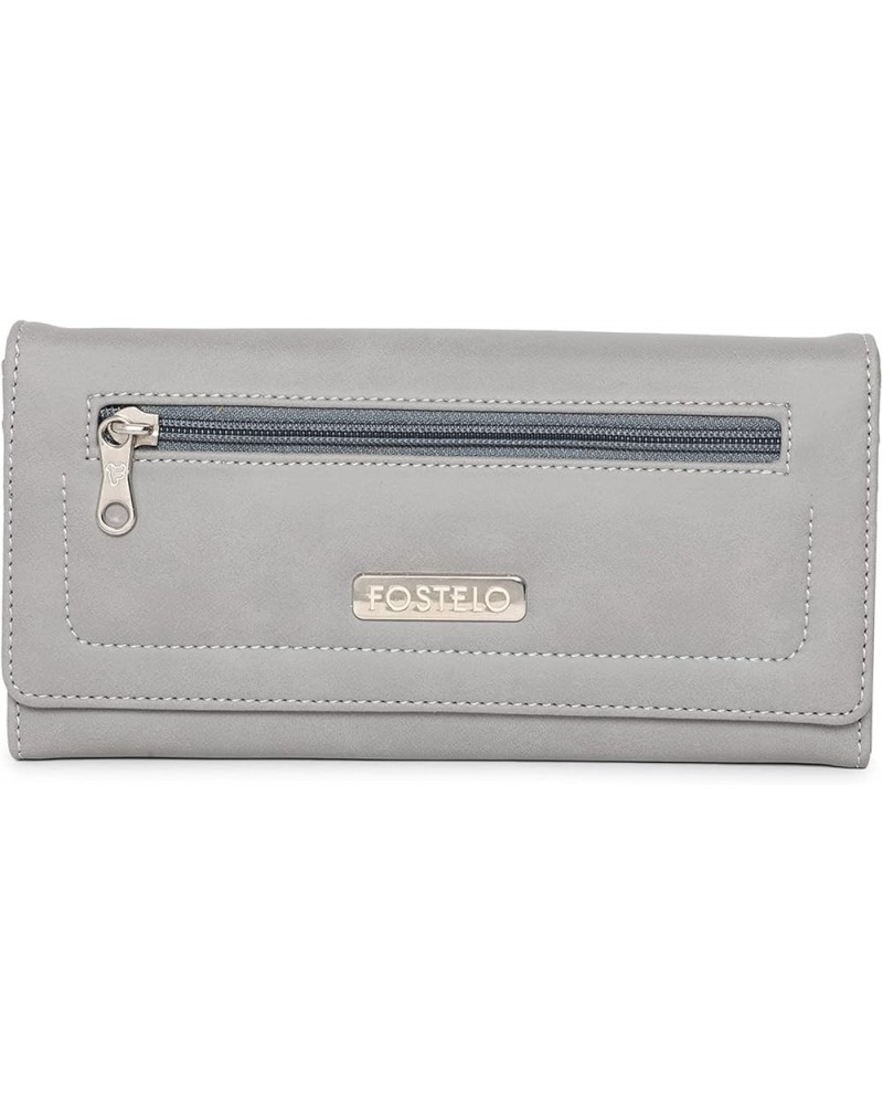 Three Fold Wallets for Women | Purse for Women, Beige, M Grey $14.88 Wallets