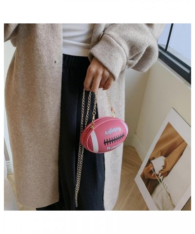 Rugby Bags Women's Small Shoulder Bag Chain Crossbody Bag Small Round Bags Ladies Phone Bag Lipstick Storage Bag Brown $32.62...