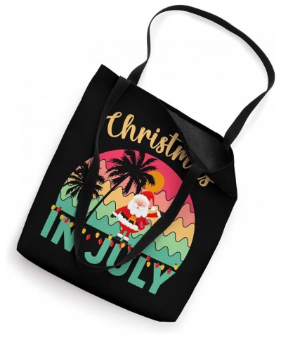 Funny Summer Vacation Santa Beach Xmas Christmas in July Tote Bag $11.73 Totes