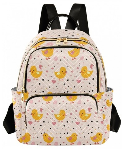 Mini Backpack Purse for Women, Small Yellow Chicken Travel Bag Casual Daypack Shoulder Bag Medium $12.80 Backpacks