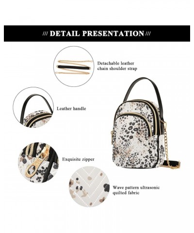 Small Crossbody Bags for Women Trendy Brown Floral Leopard Print Travel Sling Bag Women's Crossbody Handbags Satchel Bags $11...