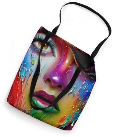 Paint Drip Goddess 3D Tote Bag $12.50 Totes