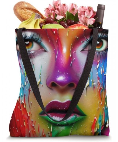 Paint Drip Goddess 3D Tote Bag $12.50 Totes