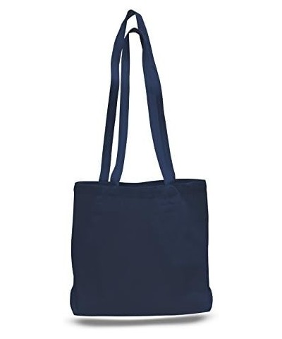 Cotton Canvas Convention Tote, Navy $8.83 Handbags